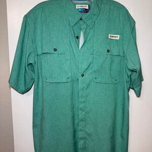 Magellan Men's Green and Blue Shirt